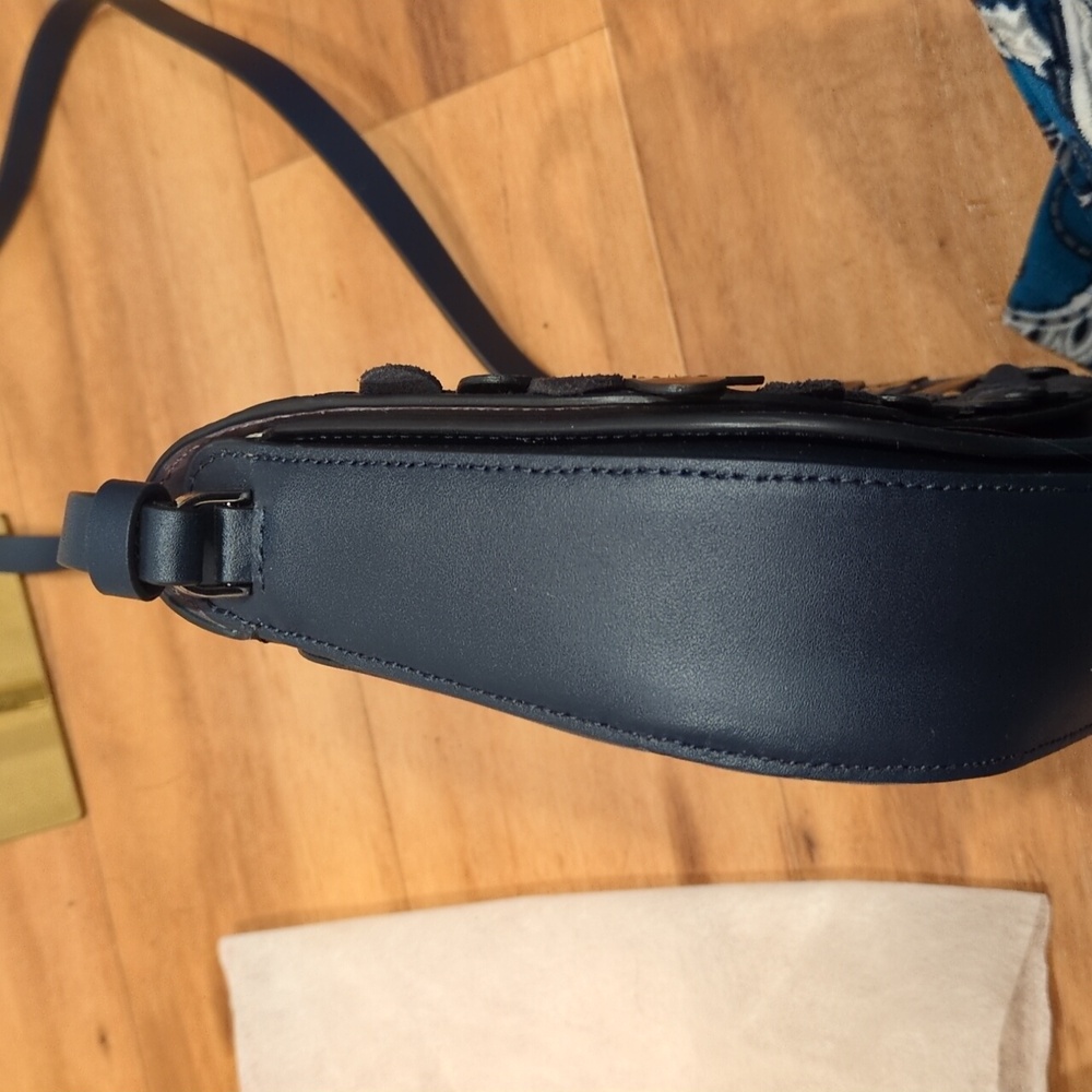 Kate Spade NWOT Zibbi Owl Navy 💙 Novelty Medium Flap Shoulder Crossbody Purse - Picture 9 of 15